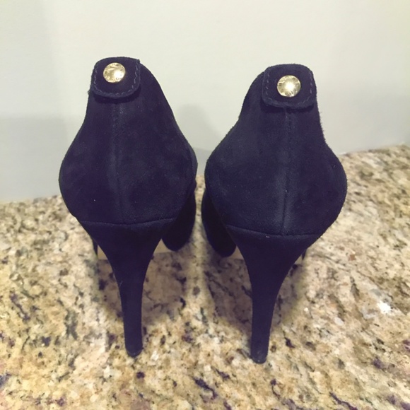 Michael Kors “York” black suede platform high heels - Picture 4 of 16